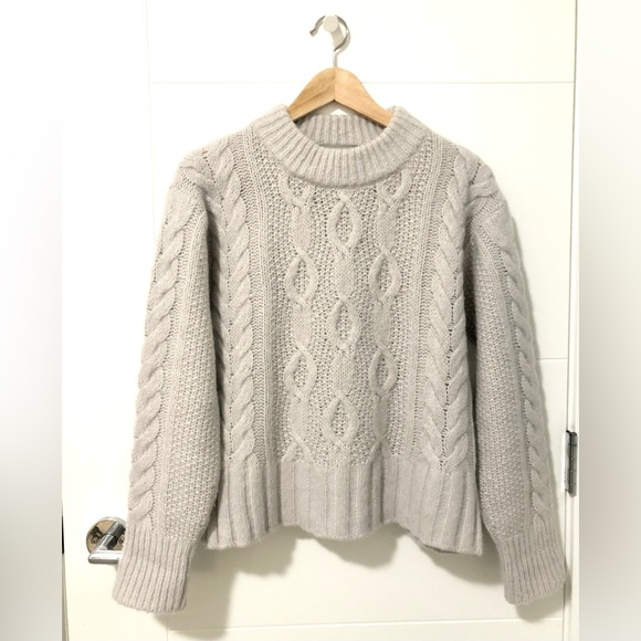 Everlane Cloud Cable Knit Crew XS - Picture 2 of 6